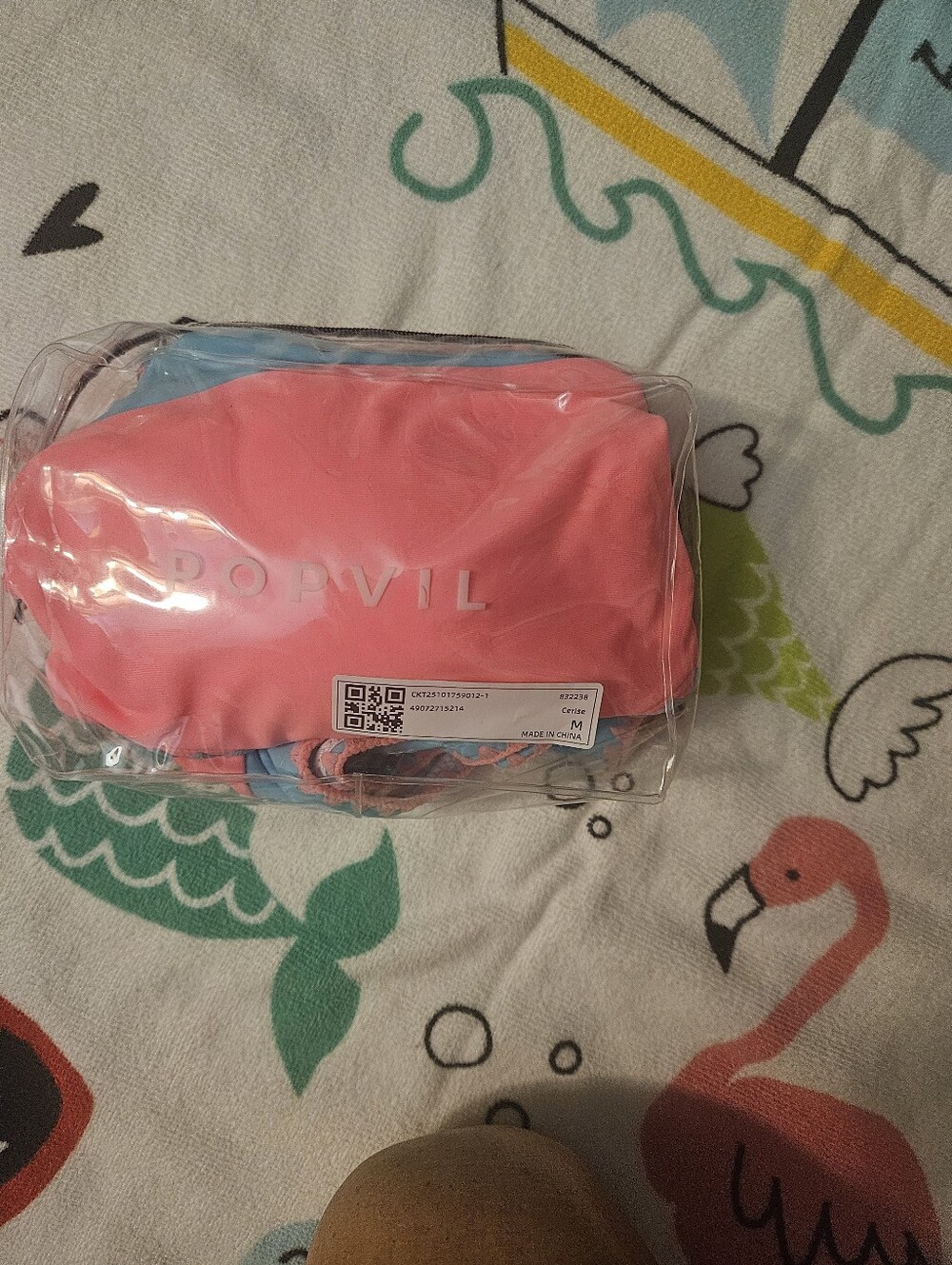 Coral Pink POPVIL Swim Suit. NWT